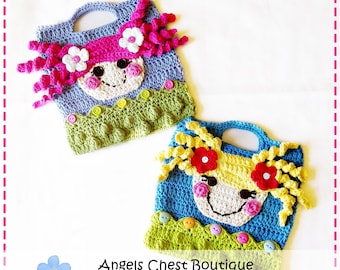 Lala Loopsy Lalaloopsy Doll Inspire Crochet Purse Bag Pattern Boutique Design - No. 39 by AngelsChest