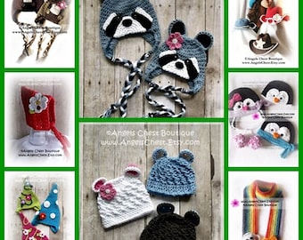 ANY 5 PDF Crochet Patterns Sale - Great tutorials lots of pictures by AngelsChest