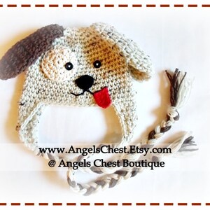 Crochet PUPPY DOG Hat PDF Pattern Sizes Newborn to Adult Boutique ...