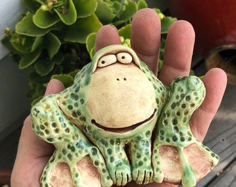 Frog Sweet Little Handmade Stoneware