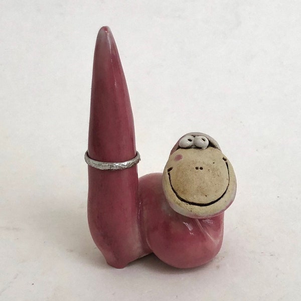 Ring Worm Stoneware Hand Sculpted