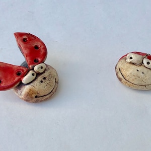 Ladybug Stoneware Handmade