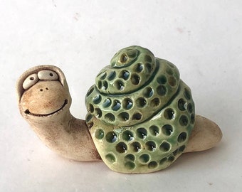 Snail Tiny Handmade Stoneware