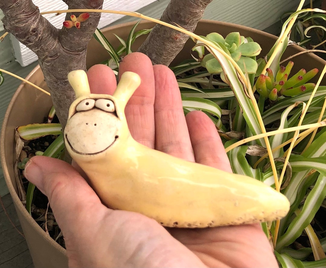 Banana Slug Handmade Stoneware picture
