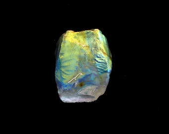 Piedra lunar andesina natural en bruto, cristal de Madagascar (11x8x8 mm)