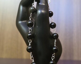 Obsidian Bracelet: Maya Spiritual Amulet