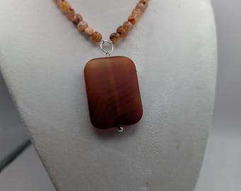 Red Carnelian and Red Agate necklace