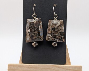 Turritella Jasper Earrings