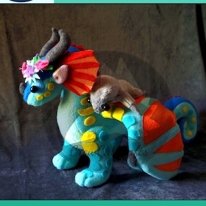 Rain Dragon Sewing Plush Pattern Accessory Edition- CrowCatCrafts