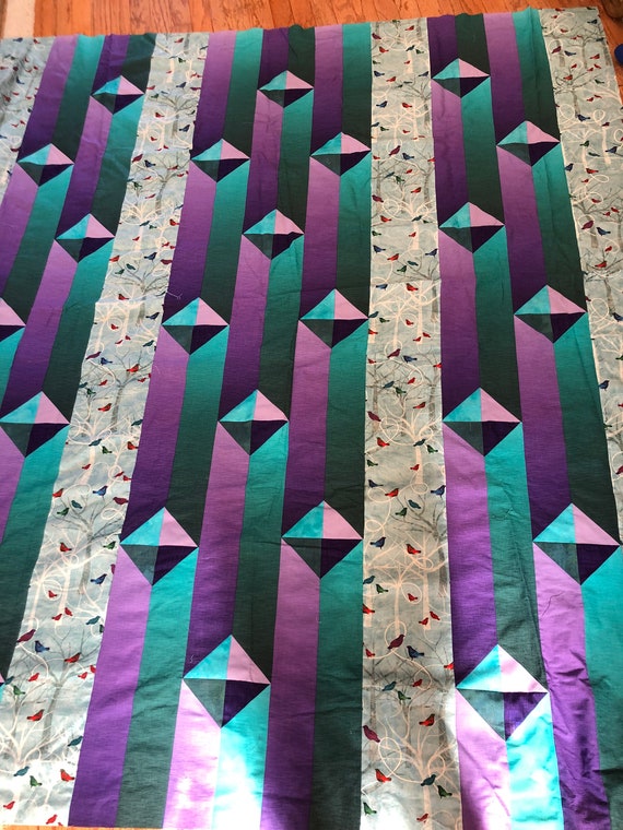 Download Gentlemens Agreement In Birds Quilt Top Etsy