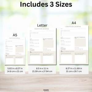 Daily Gratitude Journal Printable & Digital | Instant Download PDF, PNG ...