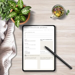 Daily Gratitude Journal Printable & Digital | Instant Download PDF, PNG ...