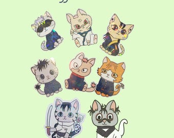 Paquete de pegatinas de gatitos Jujutsu Kaisen
