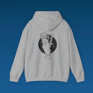 Moletom com capuz de tarô místico para almas espirituais, moletom unissex, aconchegante para cartas de tarô, presente para amigos bruxos, vestuário astrológico, perfeito para o outono,