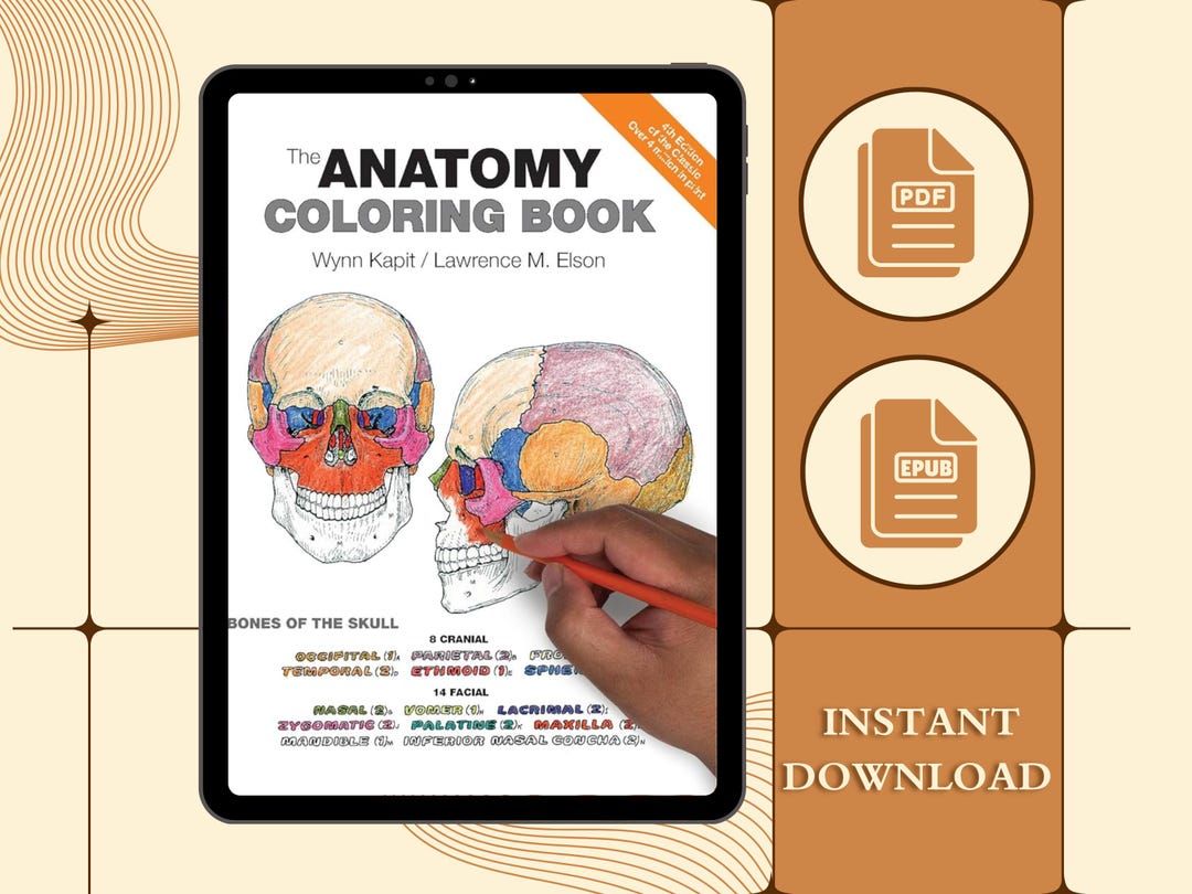 The Anatomy Coloring Book 4th Edition Medical Medicine Nursing Nurse ...