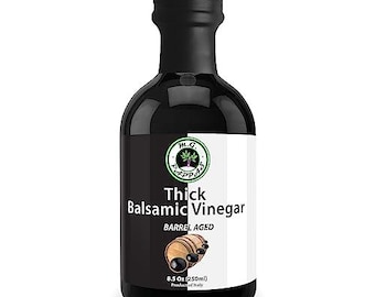 M.G. PAPPAS Thick Balsamic Vinegar from Modena Barrel Aged 12 Years Sweet Italian Aceto Balsamico Preservative Free 8.5oz (250ml)
