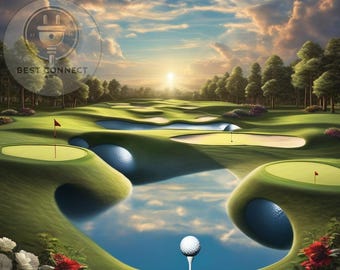 Cool Golf Day Art Print - Golf Wall Decor, Sports Poster, Golfer Gift Idea