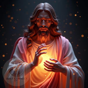 Christ Power Wall Art - Christian Faith Print, Jesus Inspirational Decor, Spiritual Religious Artwork
