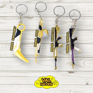 Valorant PRIME Vandal Keychain  | 3d carving keychain | Valorant gift idea for valorant player