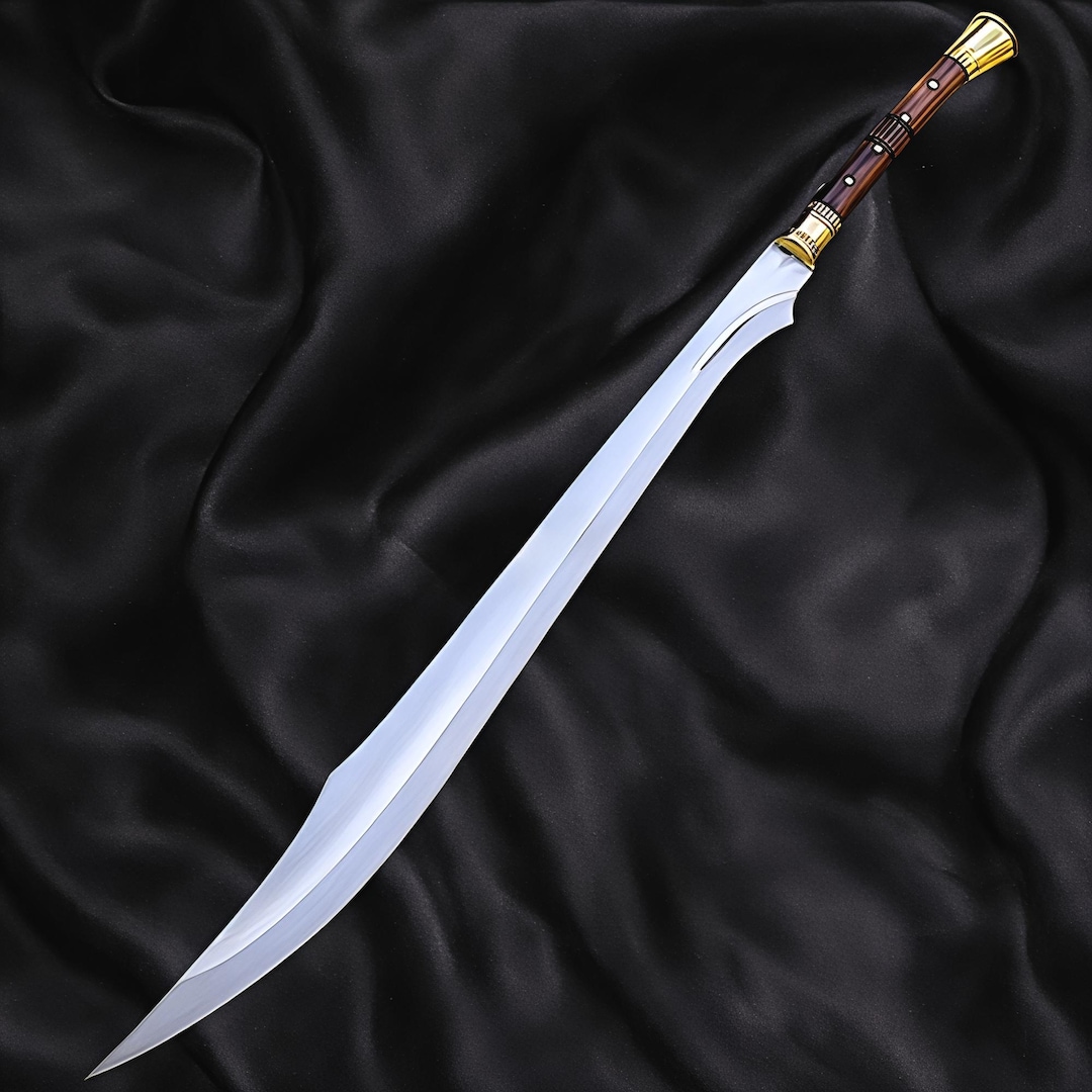 Hand Forged Scimitar Sword | Carbon Steel Curved Blade With Sheath ...