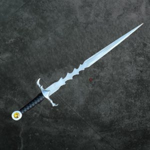 Hand Forged Damascus Steel Sword,Handmade Full Tang Sword with Leather Sheath,Custom Sword, Personalized Gift for Him, Anniversy Gift