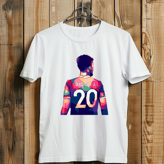 Diogo Jota Liverpool T-Shirt – White Shirt | LFC Fan Gift | Premier League Football Shirt | Anfield Merch | Top Memorial Diago