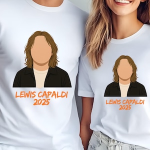 Lewis Capaldi 2025 Tour T-Shirt – Unisex Concert Tee, New Tour Merch, Band Shirt, Music Gift, Retro Festival Top, Scottish Artist Shirt