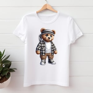 Palestine Teddy Free Gaza T-Shirt | Tee | Shirt | Tshirt, Gender Neutral, Men&#39;s, Woman&#39;s, Children, Kids 100% Cotton, Merchandise Merch
