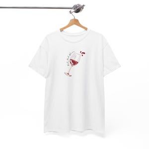 Red Wine List Graphic Tee, Unisex, schweres Baumwoll-T-Shirt, Vorder- und Rückendesign