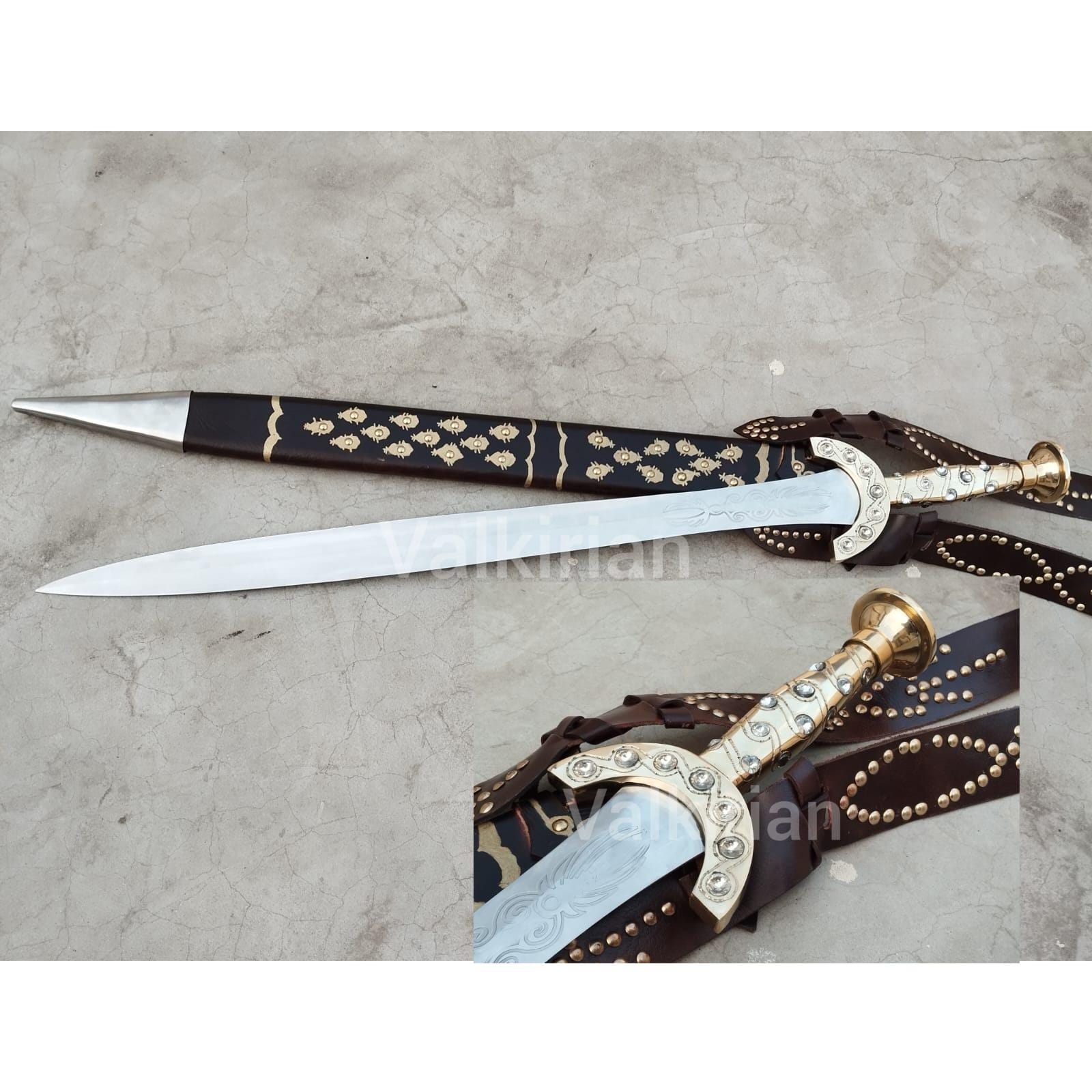Divine Temper Sword Of Perseus Heroic Handmade Steel Movie Clash of the Titans 1981 Battle-Ready Collectible Fantasy Warrior Sword Replica.