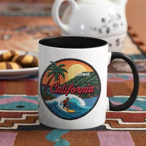California Surf Mug: Golden State Souvenir Coffee Cup
