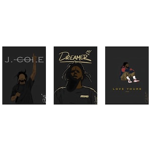 J Cole Posters (3 Pack)