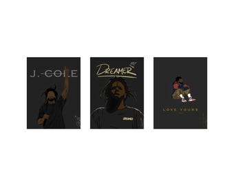 J Cole Posters (3 Pack)