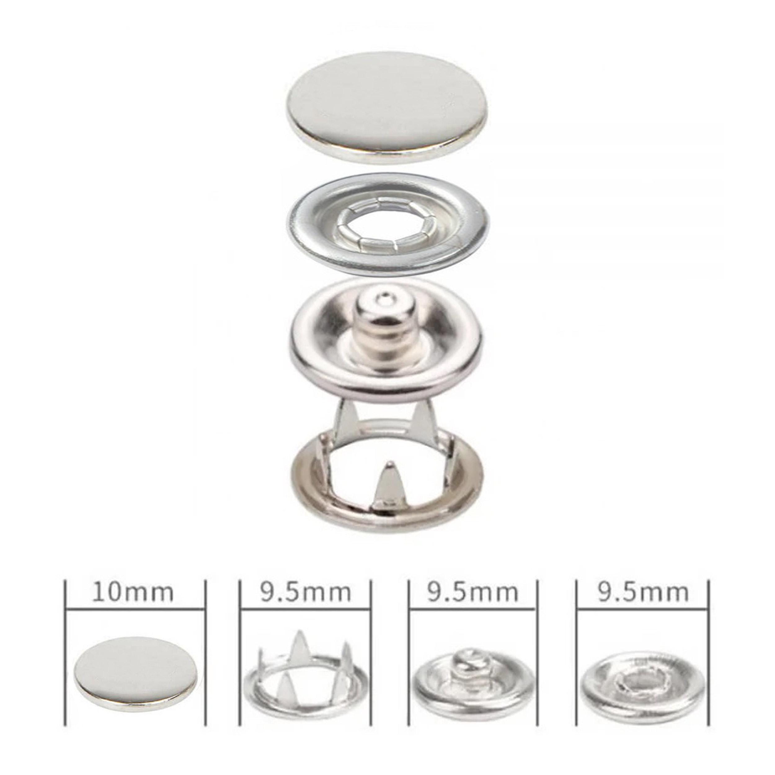 9,5 Mm No Sew Snaps, Machine and Setting Tools Dies Set - Open Ring ...