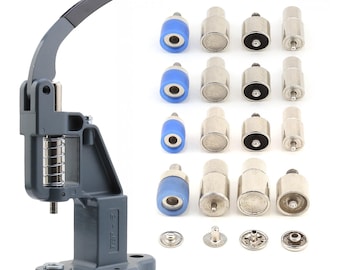 Snap Button Press Machine with Dies | Hand Press Setter for Metal Snaps