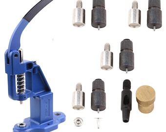 Kit Da 100 Rivetti In Ottone Per Pelle 10 Mm Con Attrezzi – Doppio Cappuccio, Per Riparazioni Borse, Cinture E Decorazioni Fai-da-te