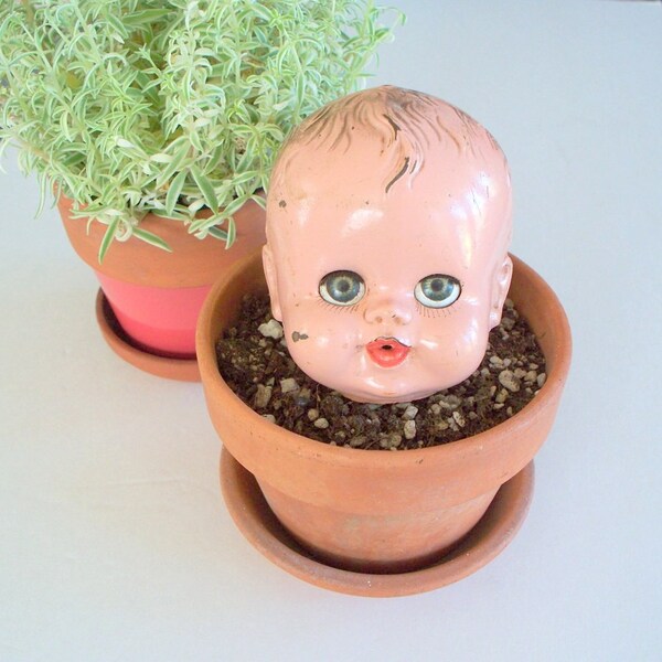 Halloween Decor Doll Parts Babee Bee Doll Head