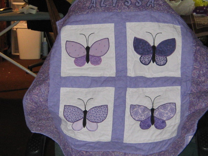 Applique Butterfly Wall Hanging CUSTOM ORDER Etsy
