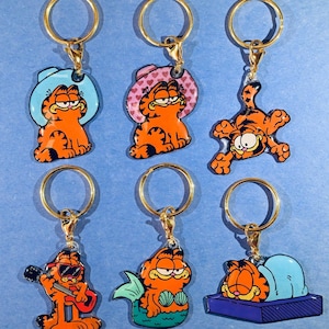 Handmade Orange Cat Keychains