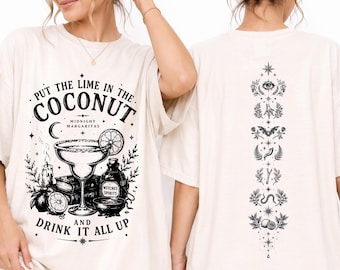 Comfort Colors® Vintage Midnight Margaritas Shirt, Practical Magic Tee, Retro Halloween Movie Shirt, Girls Tequila Shirt, Spooky Season Gift