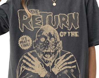 Comfort Colors® Vintage Return of The Living Dead Move Horror Fans Shirt, Halloween Movies Shirt, Horror Character Tee, Horror Movie Fan Gif