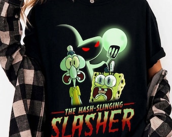 Comfort Colors® Spongebob Squarepants The Hash Slinging Slasher Shirt, Halloween Fan Gift, Spooky Season, Halloween Party 2026