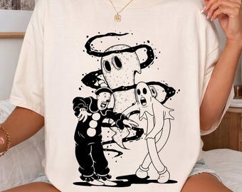 Comfort Colors® Koko The Clown Ghost Shirt, 30s Vintage Cartoon Graphic Tee, Creepy Cute Spooky Shirt, St James Infirmary Shirt