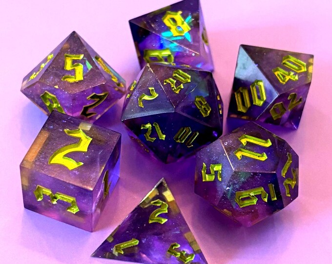 Area 51 Alien Resin Dice Set Sharp Edge Saikou Dice - Etsy