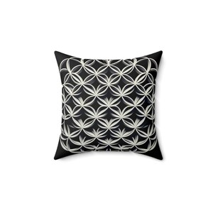 Geometric Pattern Throw Pillow: Double-Sided Print Accent Cushion