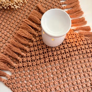 Handmade Macrame Placemats: Boho Farmhouse Table Decor
