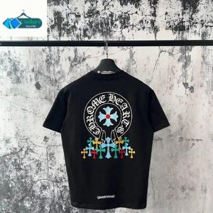 Premium CH Chrome Black Drip T-Shirt - Hochwertige Streetwear mit Herz-Grafik | Mutige Urbane Mode