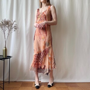 Fitted Peach Dress - Etsy