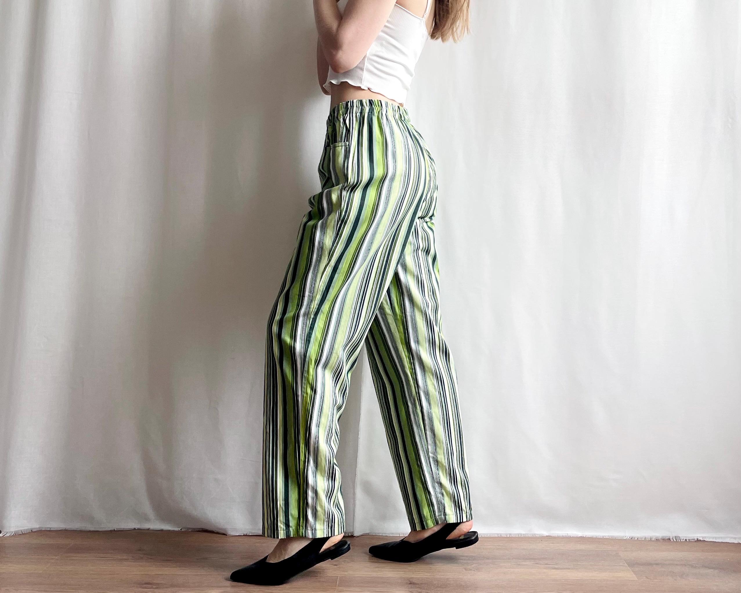 Striped 60s Pants - Etsy Canada