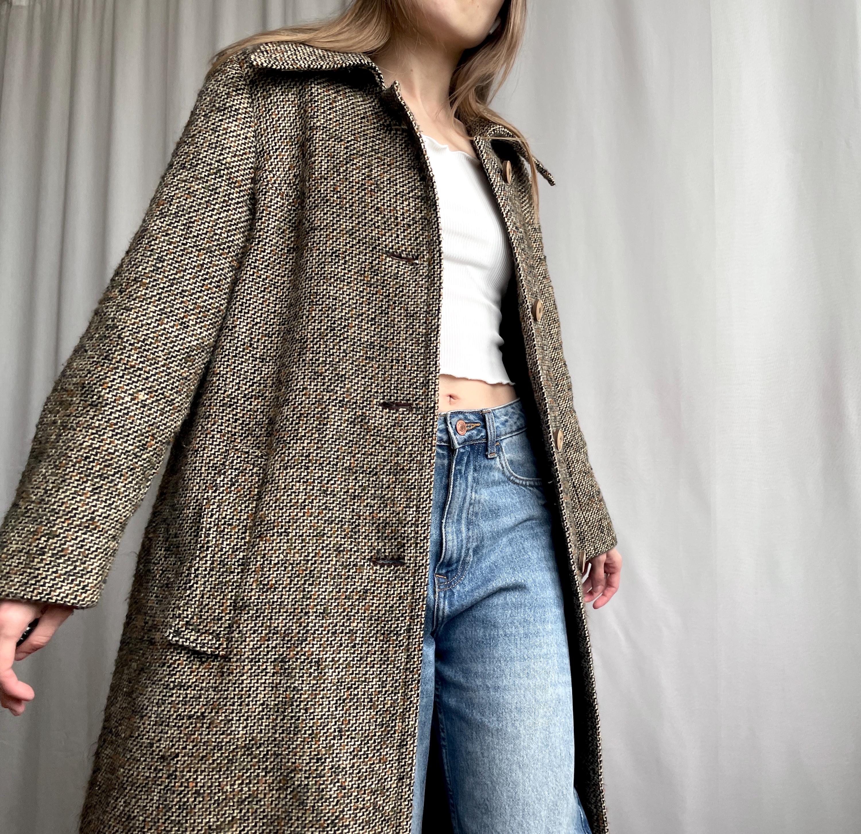 ジャケット・アウター Vintage Double Breasted Wool Long Coat Vintage Inspired Maxi Wool Coat, Double Breasted Trench Wool